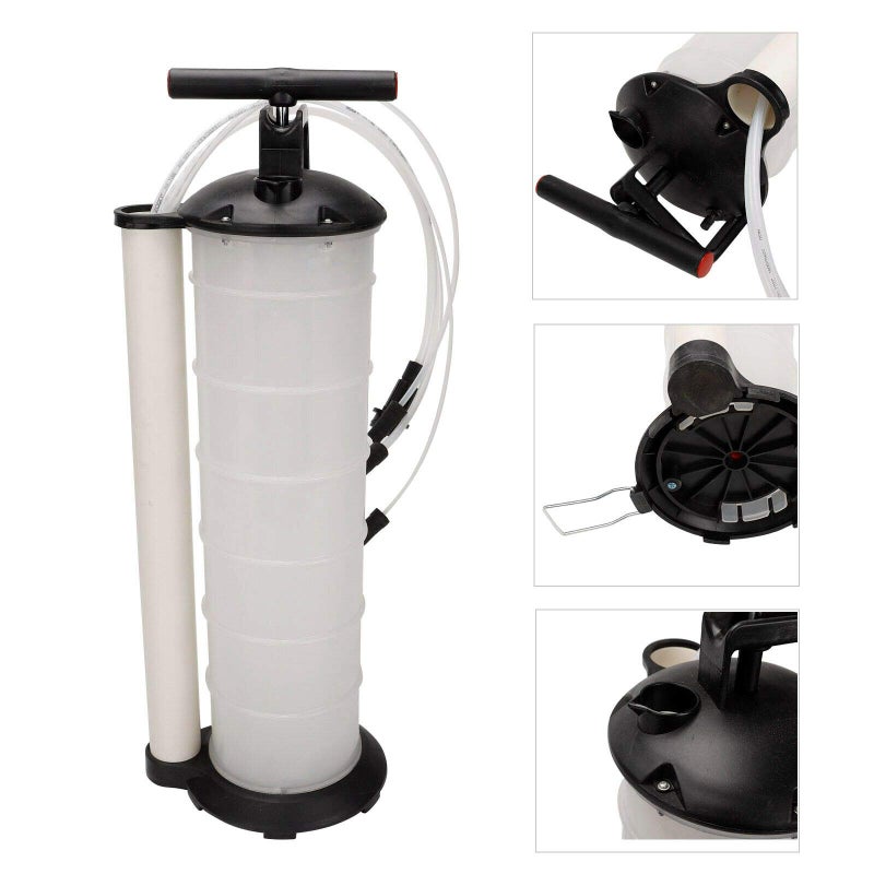 SUPERFASTRACING Oil Fluid Extractor 6.5L Manual Vacuum Fuel Petrol Pump Transfer Syphon Suction - Image 2
